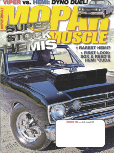 MOPAR MUSCLE 1999 DEC - '68 HURST HEMI DART, RON-SOX